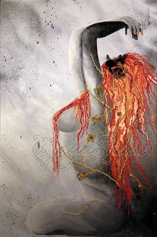 A_Fleur_de_Peau_by_MAYASUNN_artistic_nude_red_hair_woman_painting_BW_art.jpg